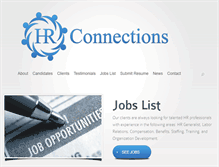Tablet Screenshot of hrconnections.com